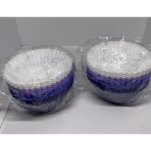 Set Of 24 Silicone Baking Cups Cupcake Liners Muffin Cups Cake Molds Purp